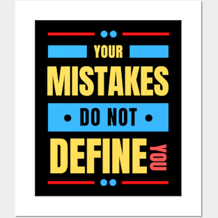 Your Mistakes Do Not Define You | Christian Saying Posters and Art